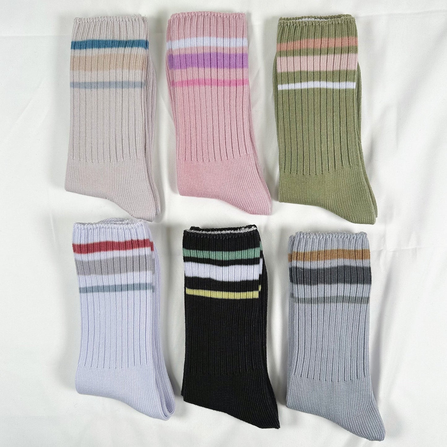 Women's Crew Tie-dye Sports Socks - 6 PK