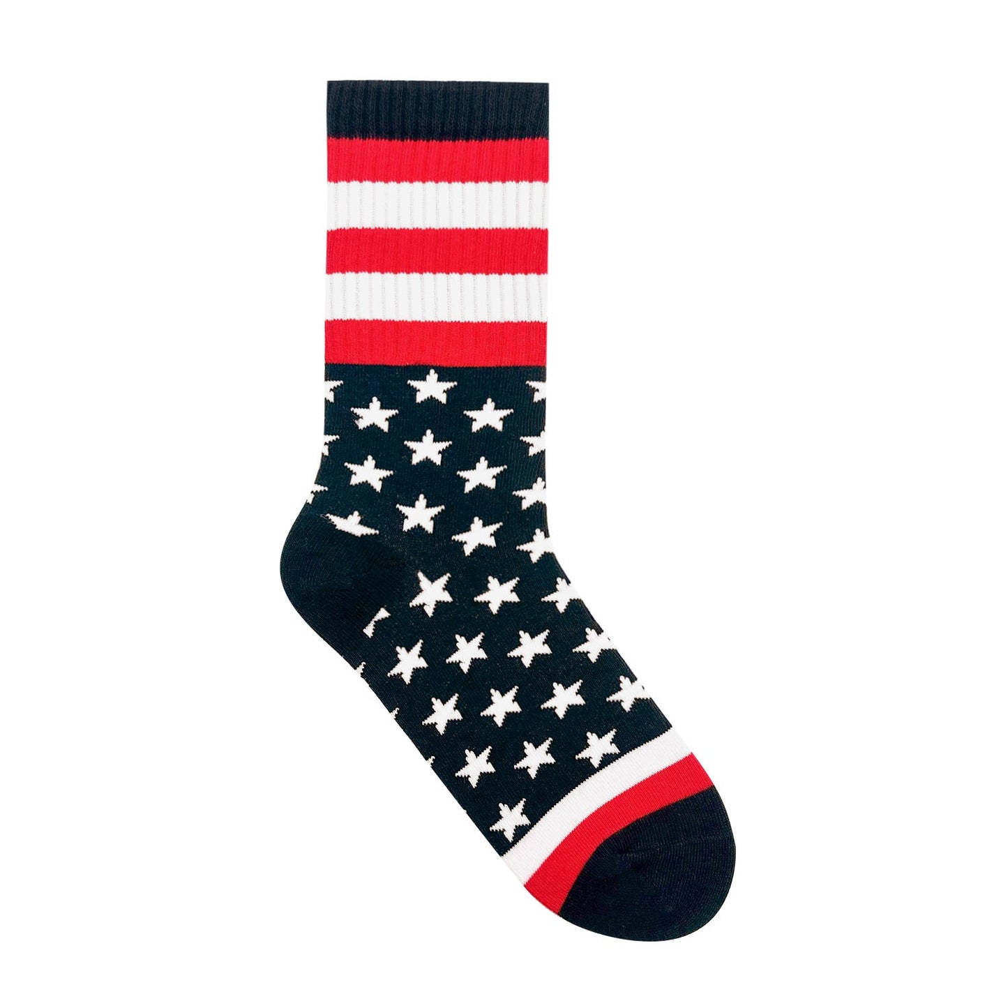 Men's Crew American Flag Socks - 6 PK