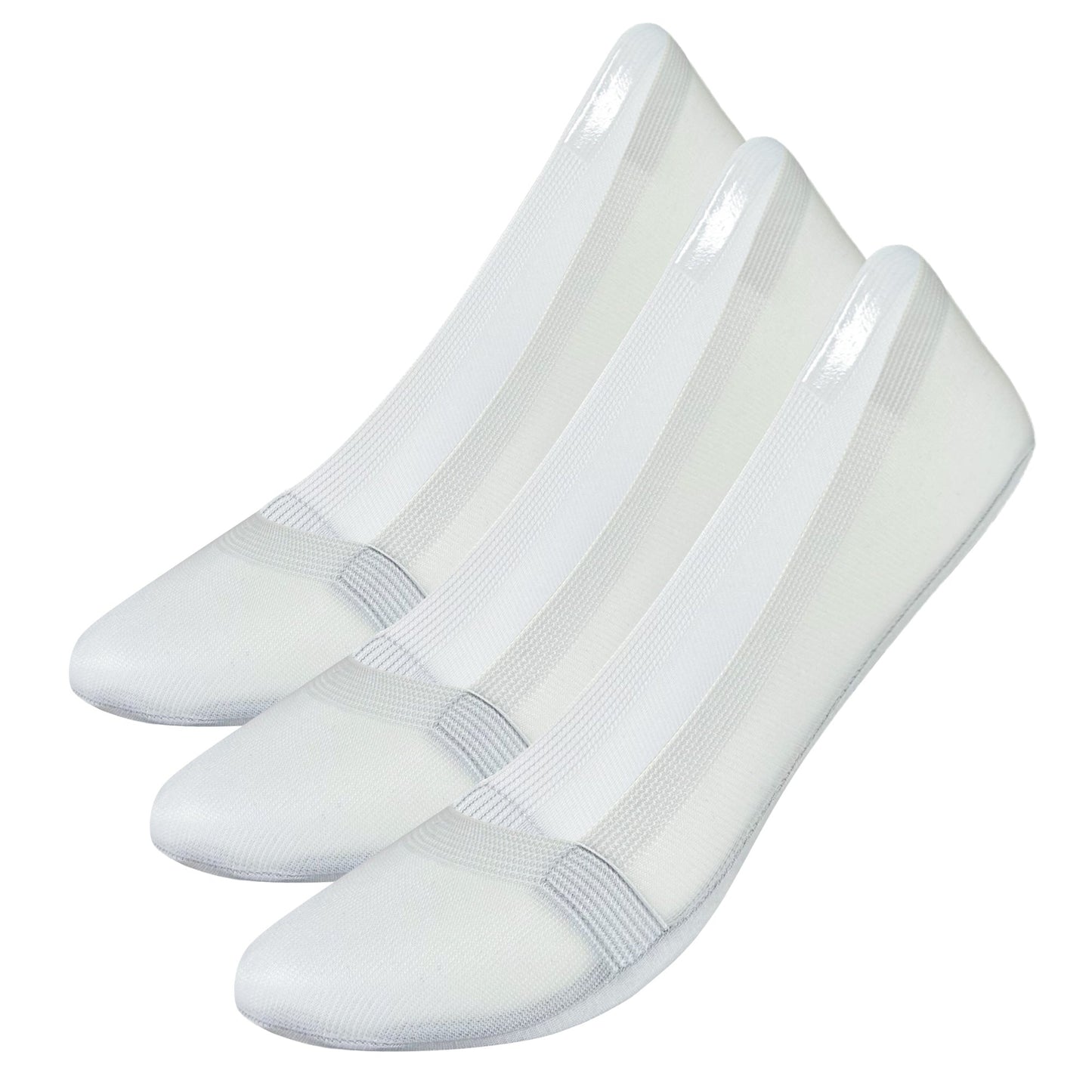 Women's Low Cut No Show Non Slip Premium Socks - 3 PK