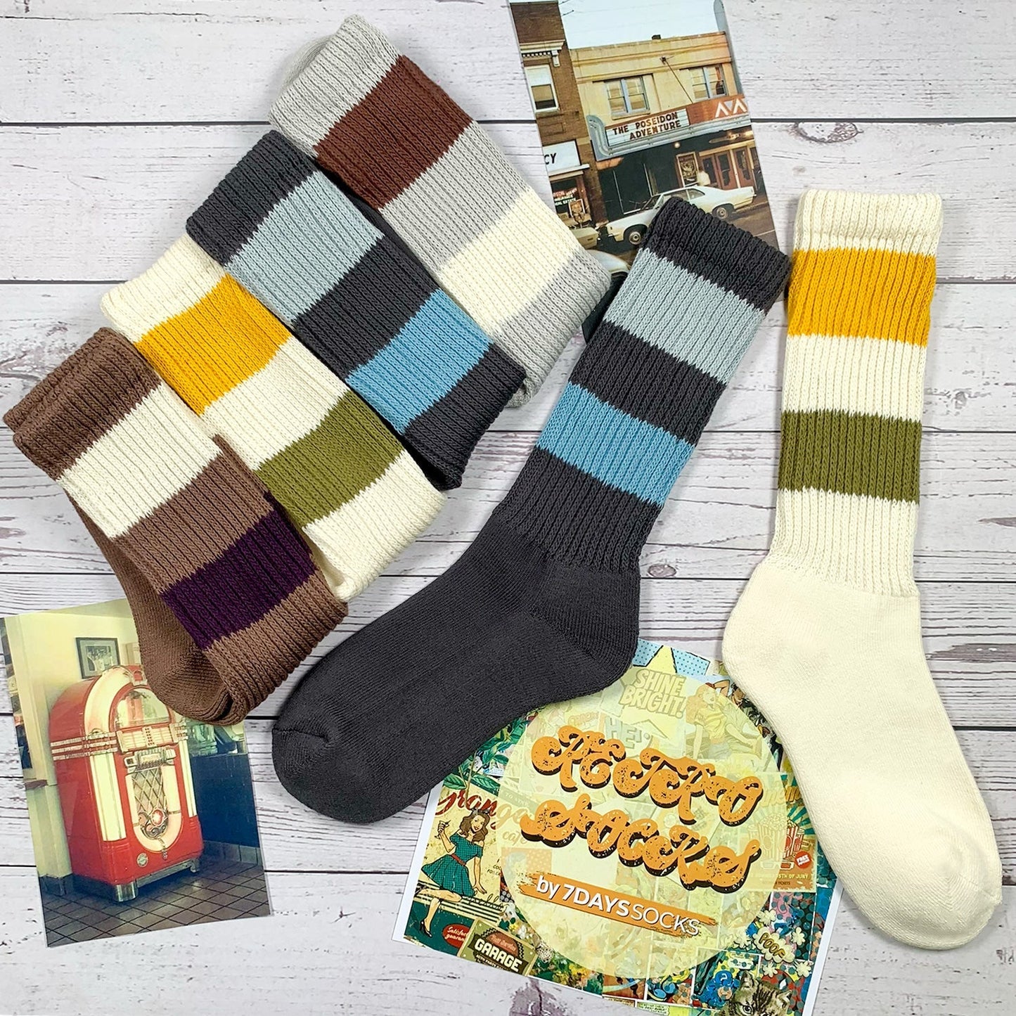 Men's Crew Retro - 4/PK