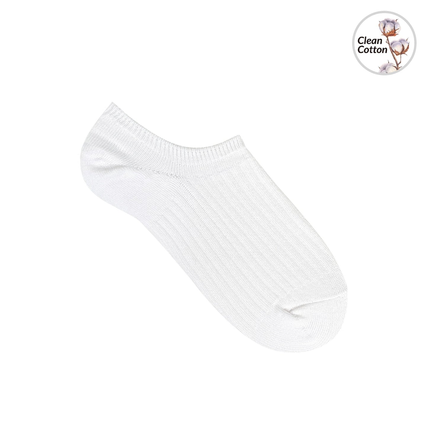Men's No Show Non Slip Fragrant Ribbed Cotton Socks - 4 PK