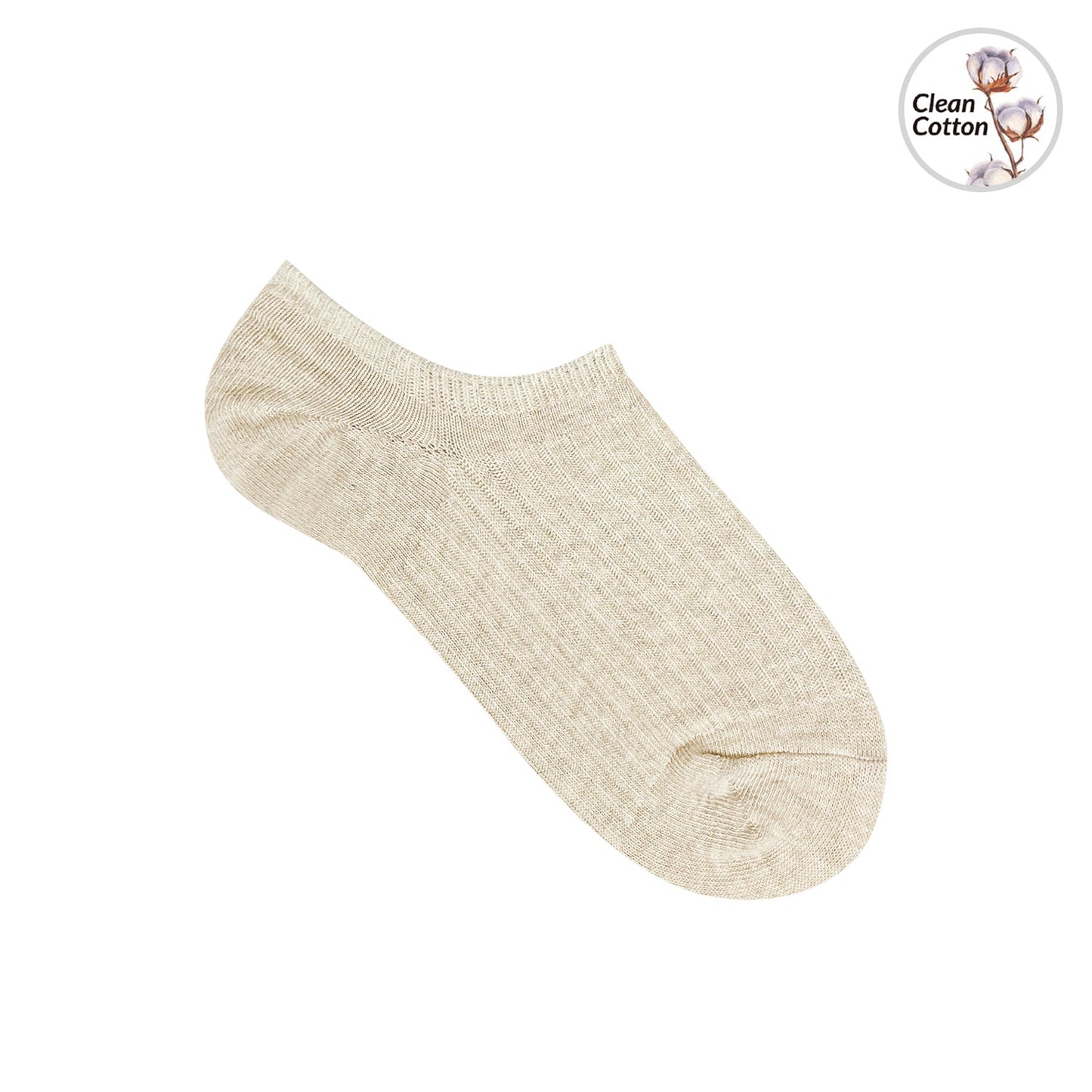 Men's No Show Non Slip Fragrant Ribbed Cotton Socks - 4 PK