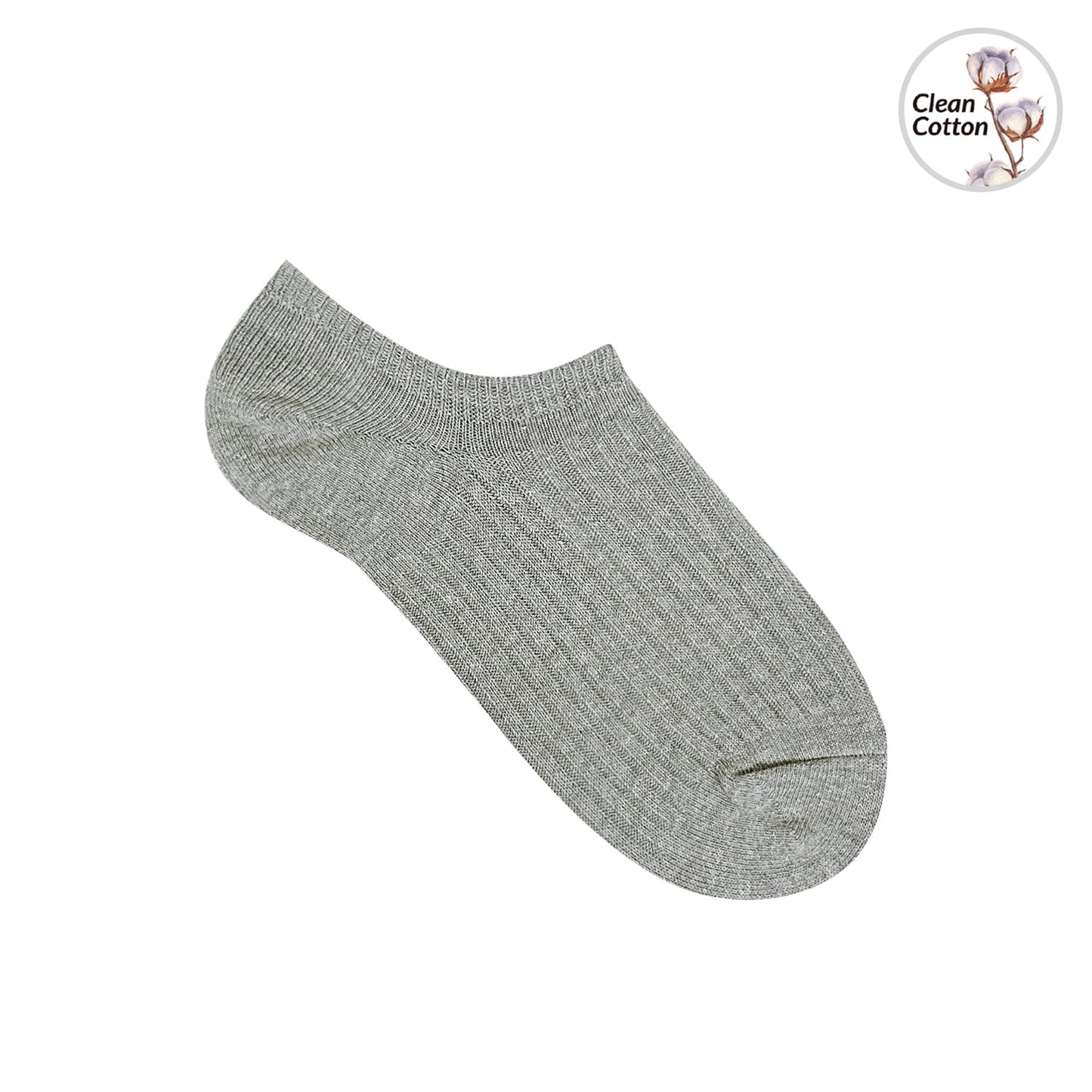 Men's No Show Non Slip Fragrant Ribbed Cotton Socks - 4 PK