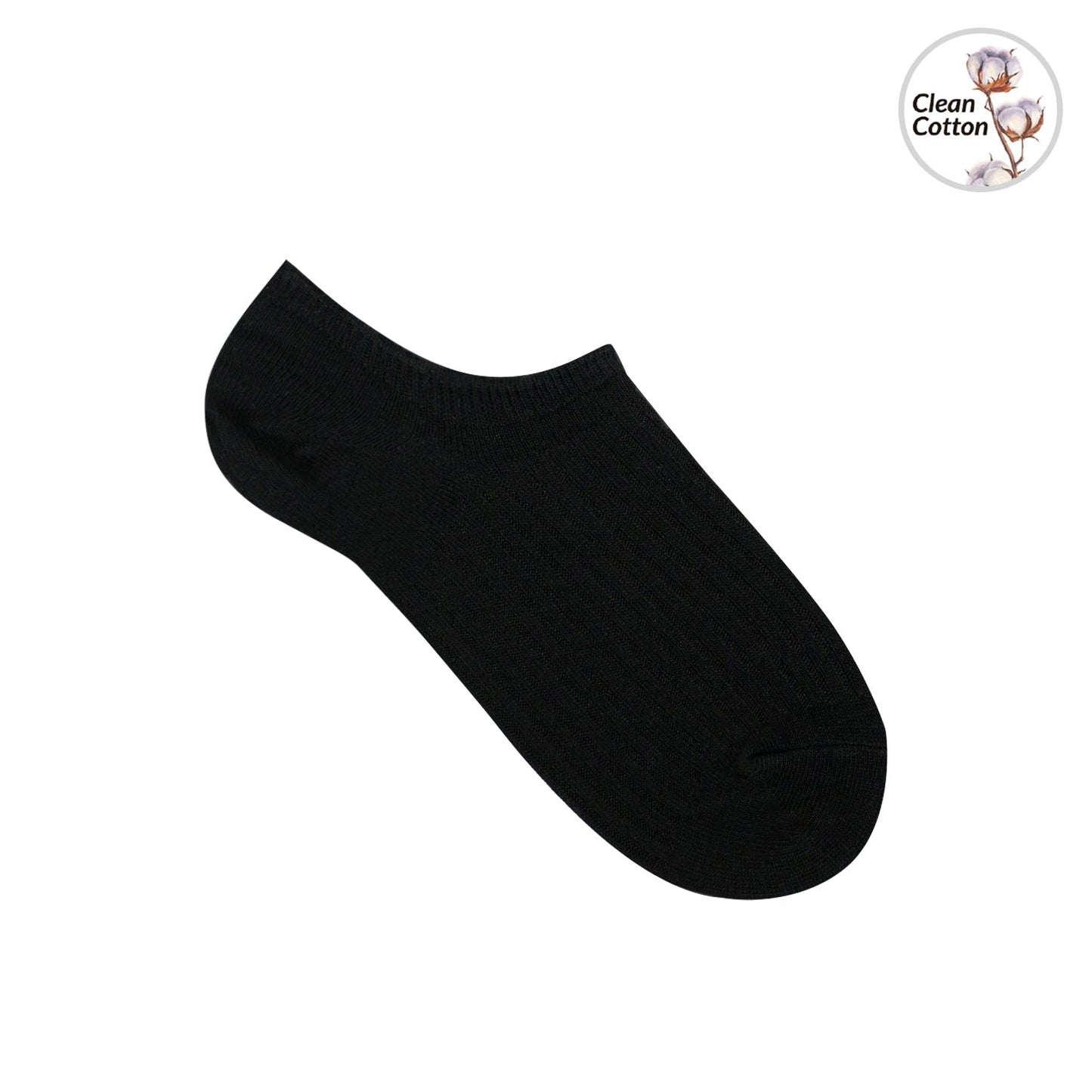 Men's No Show Non Slip Fragrant Ribbed Cotton Socks - 4 PK