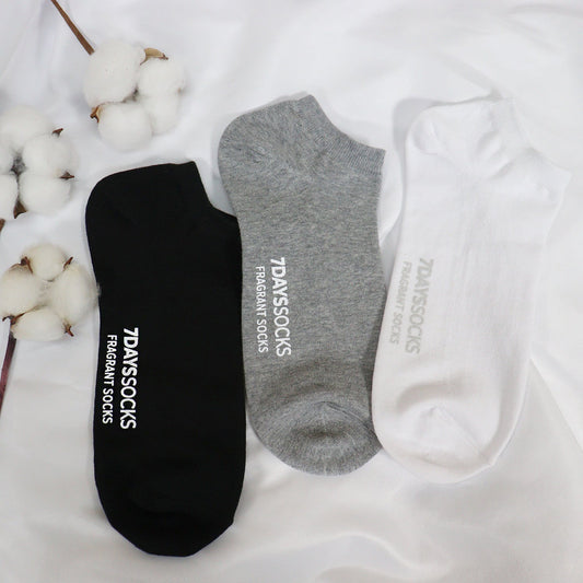 Men's Ankle Non Slip Odor-Free Fragrant Cotton Socks - 3 PK