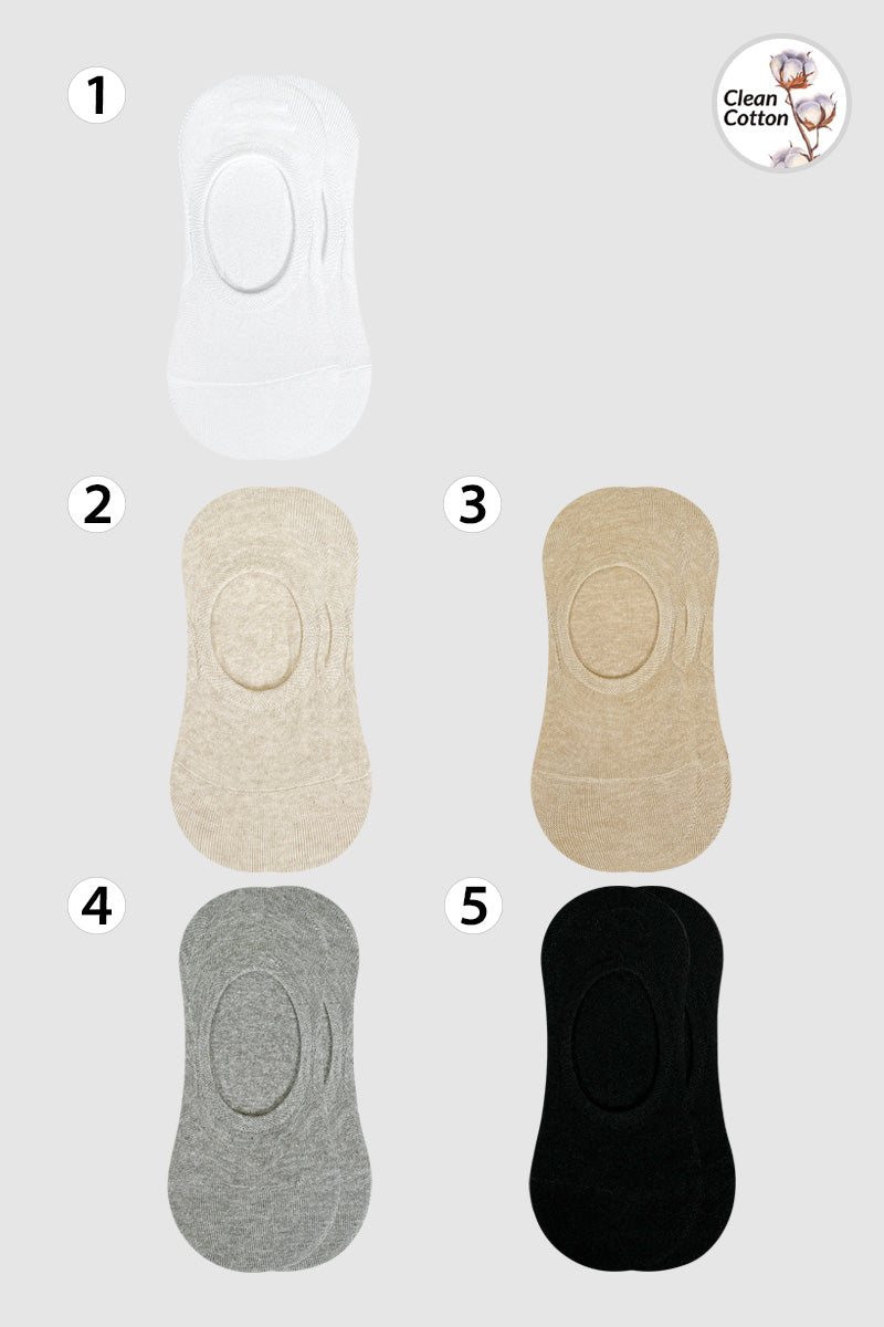 Men's No Show Non Slip Fragrant Seamless Cotton Socks - 5/PK
