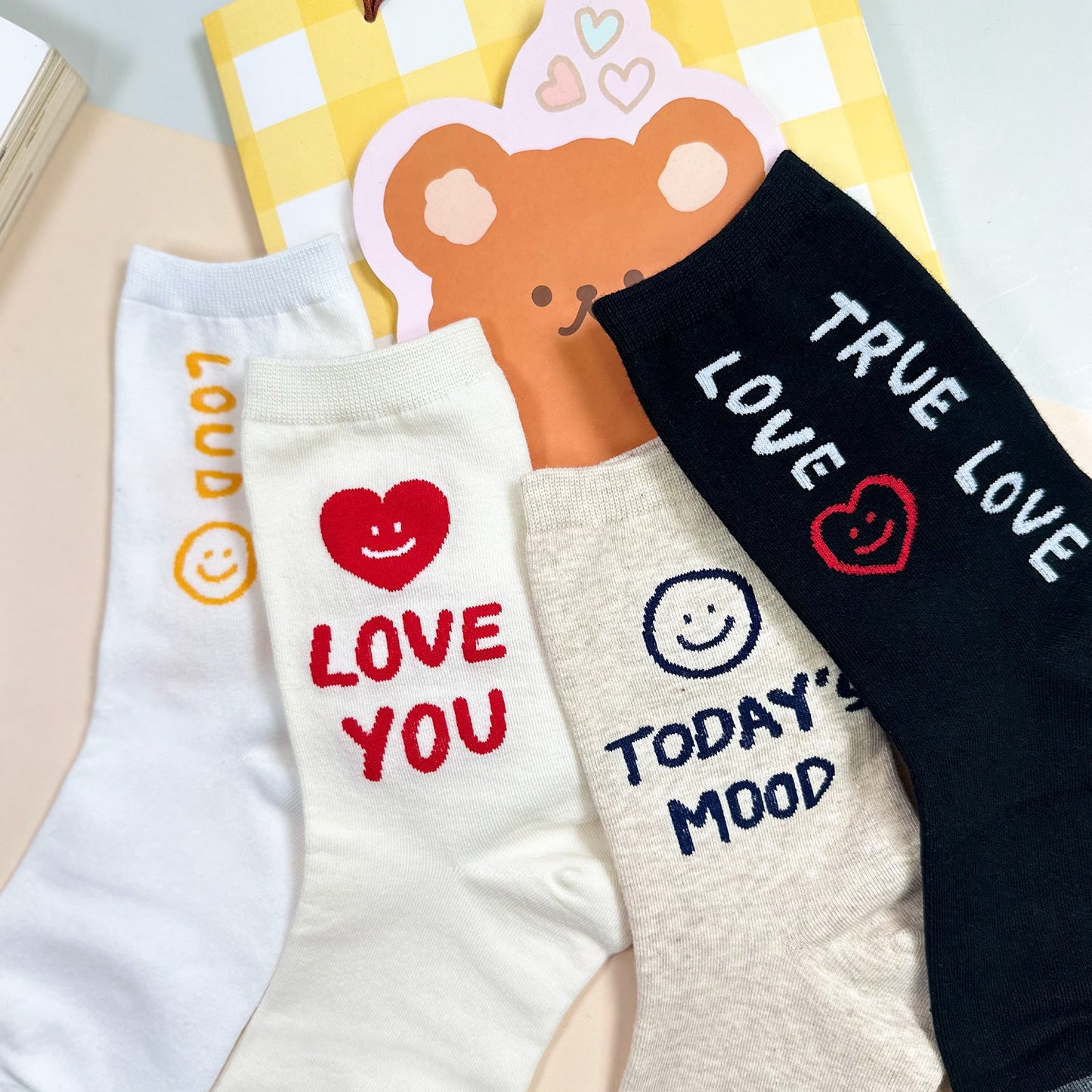 Women's Crew Today's Mood Socks - 4 PK