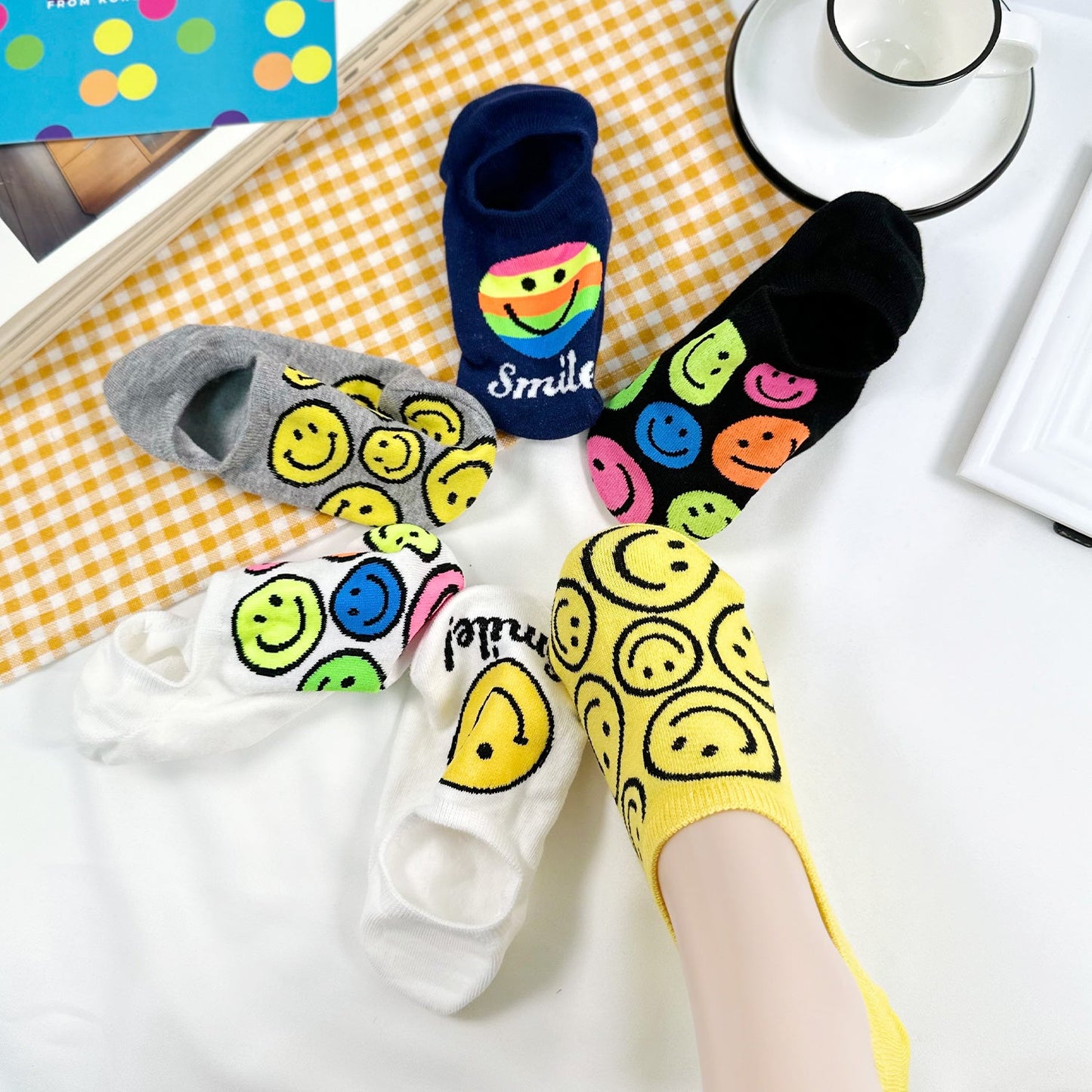 Women's Ankle Smile Party - 6 PK
