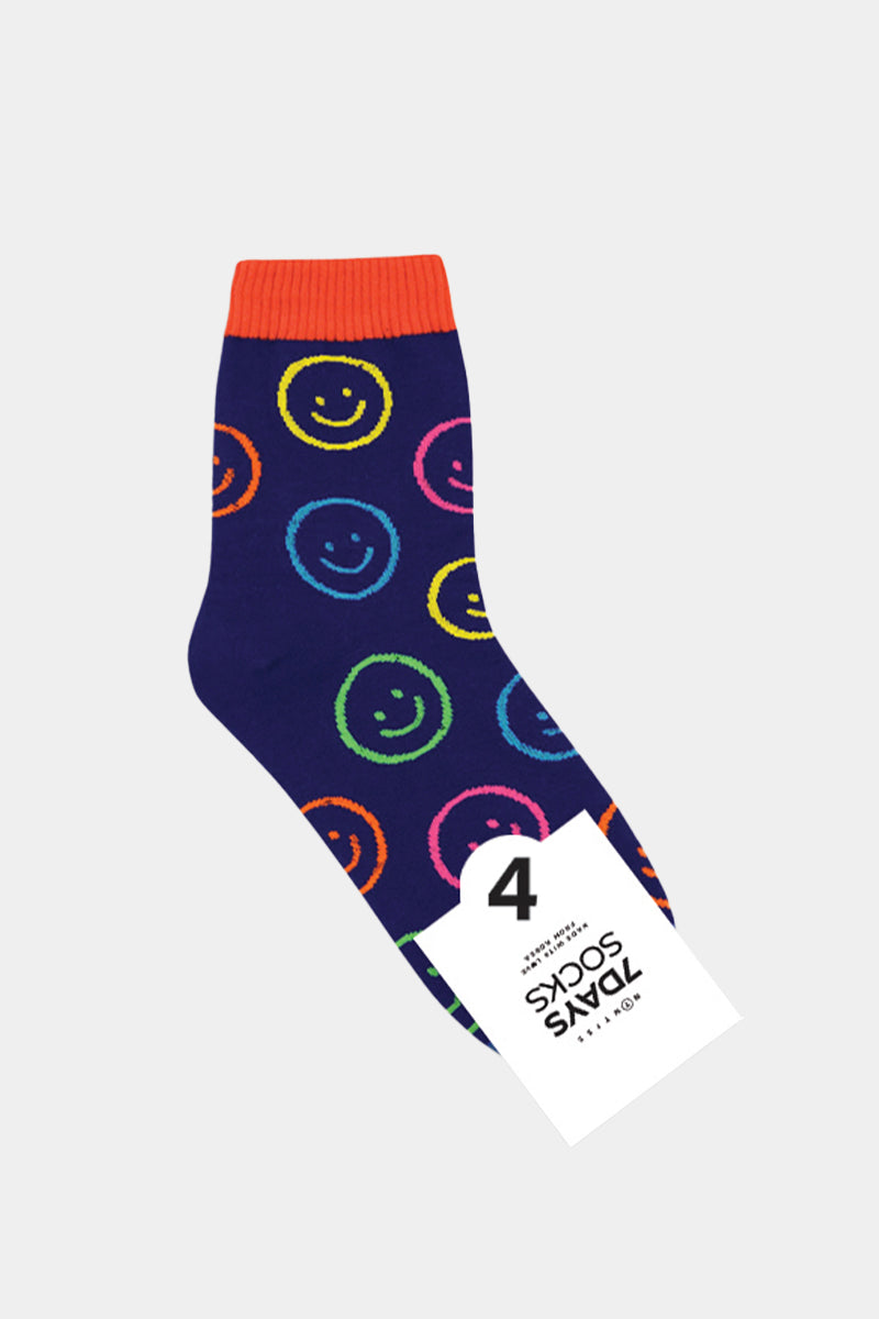 Women's Crew Colorful Neon Socks - 4 PK