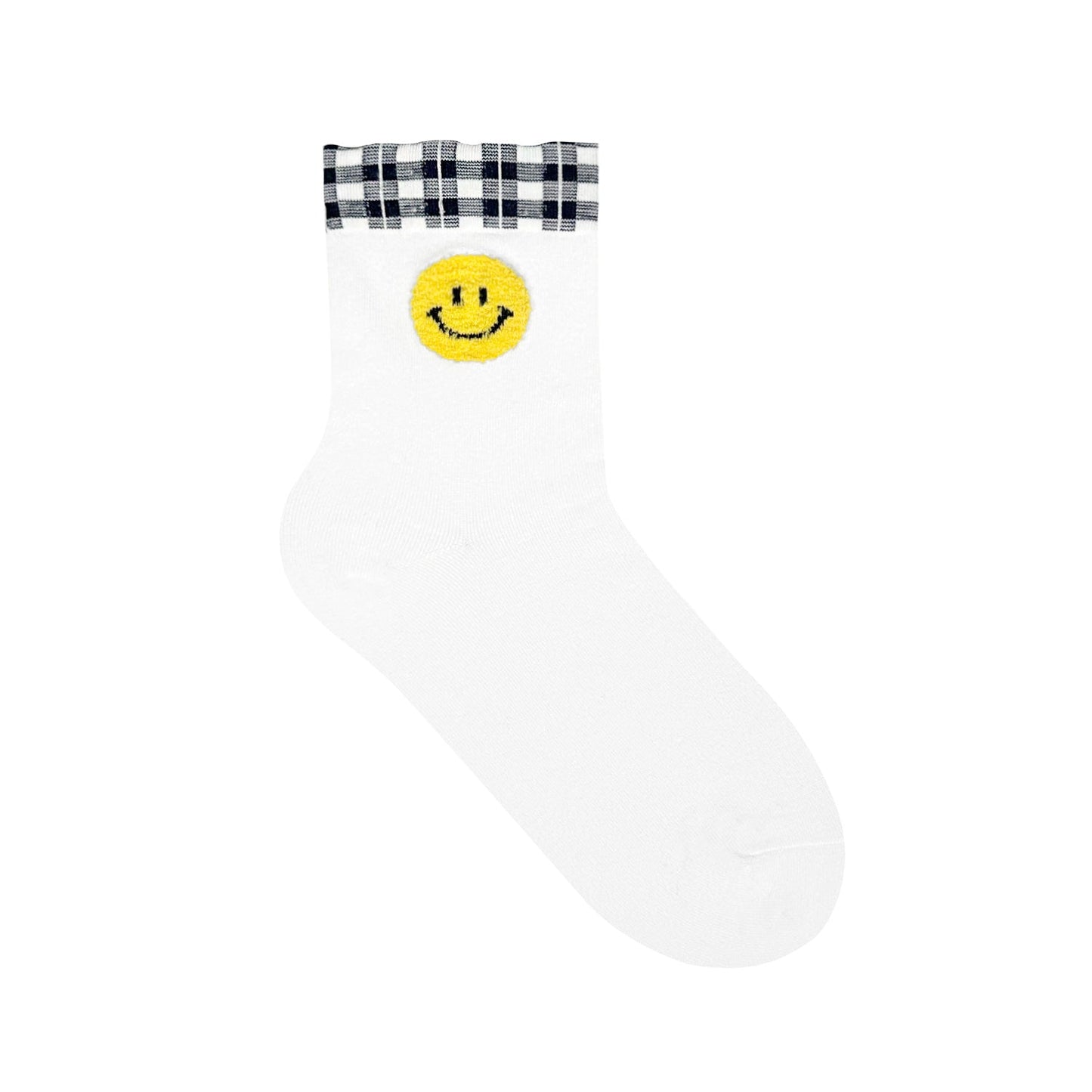 Women's Crew Smile Face Socks - 5 PK