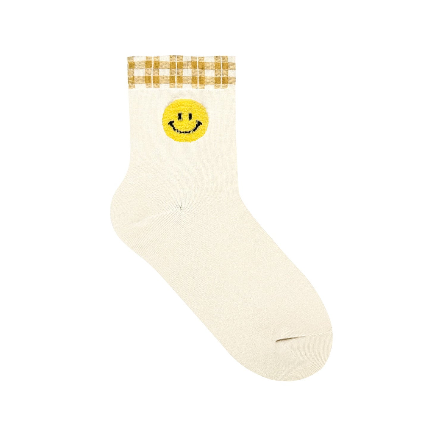 Women's Crew Smile Face Socks - 5 PK