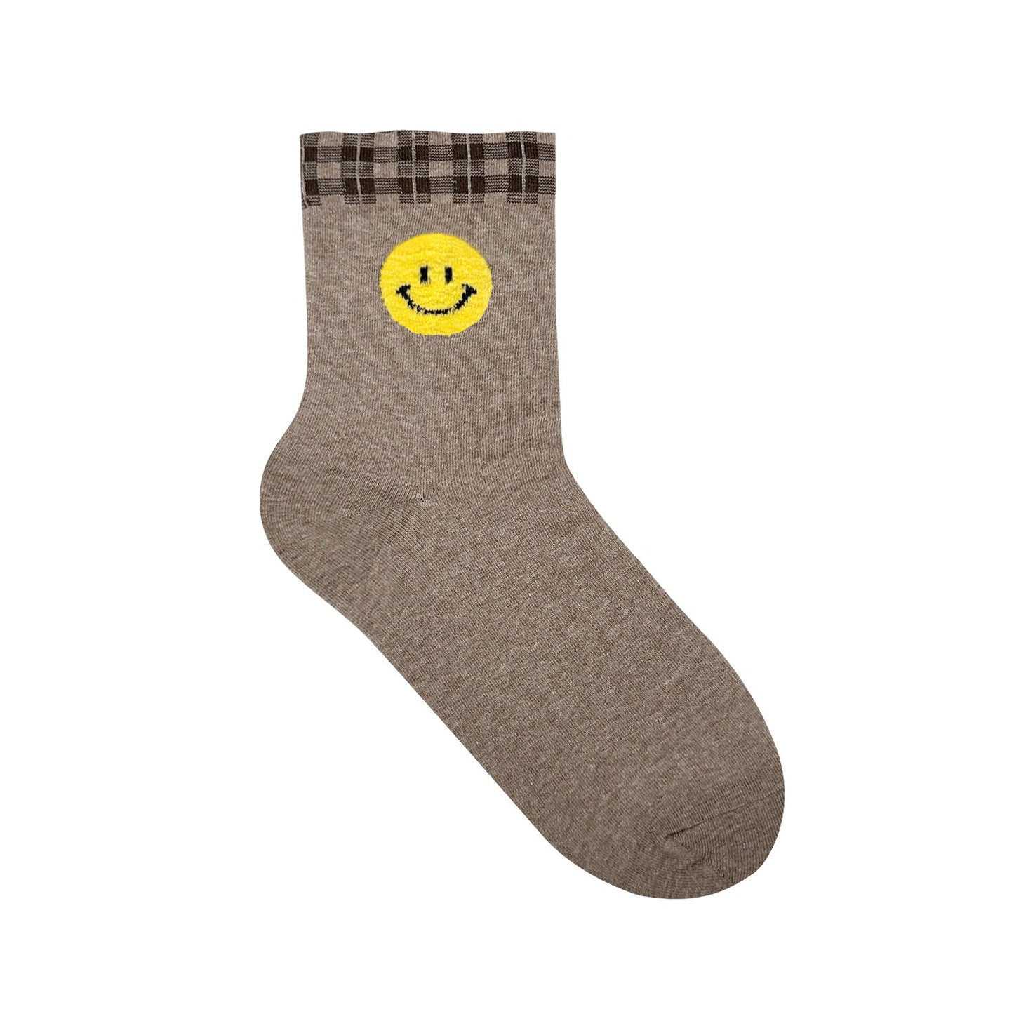 Women's Crew Smile Face Socks - 5 PK