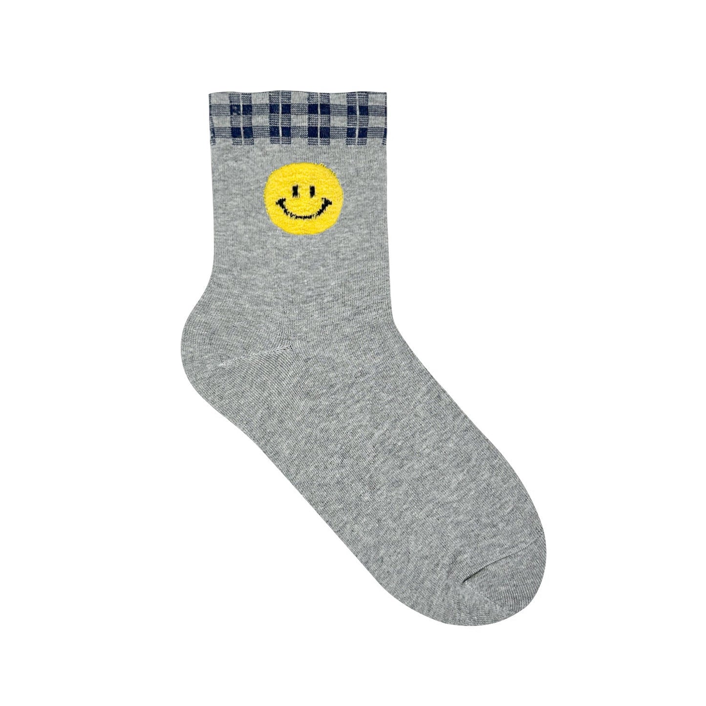 Women's Crew Smile Face Socks - 5 PK