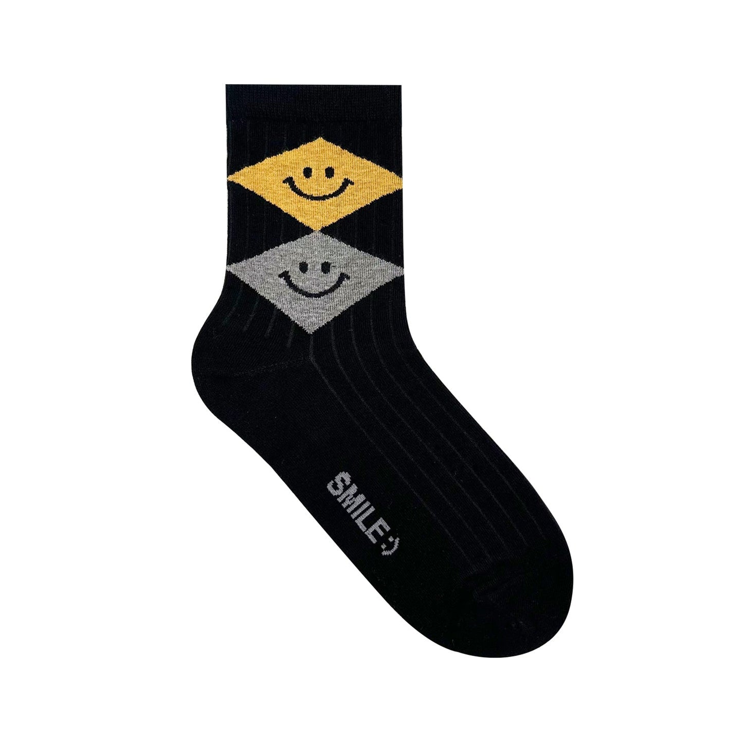 Women's Crew Argyle Smile Socks - 3 PK