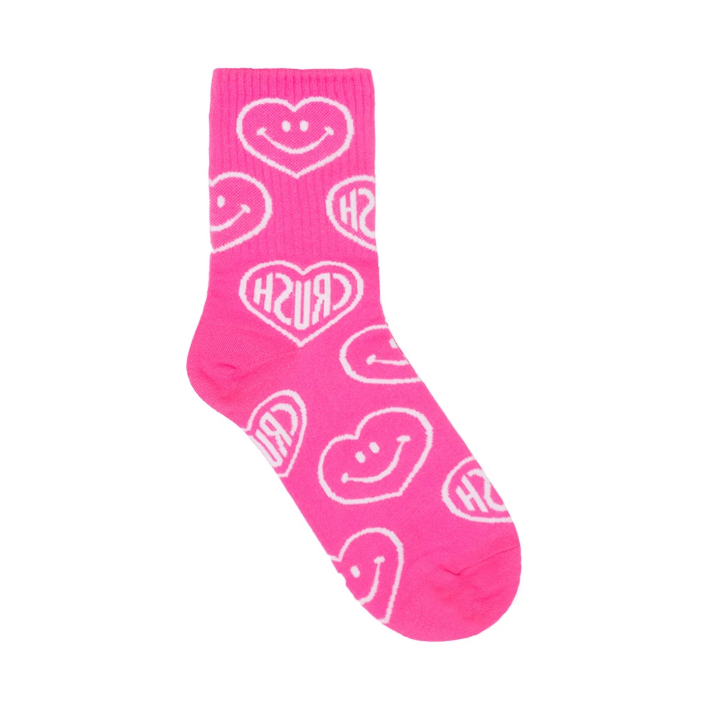 Women's Crew Neon Crush Smile Socks - 6 PK