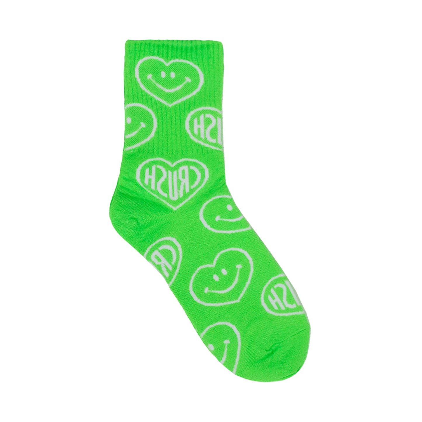 Women's Crew Neon Crush Smile Socks - 6 PK