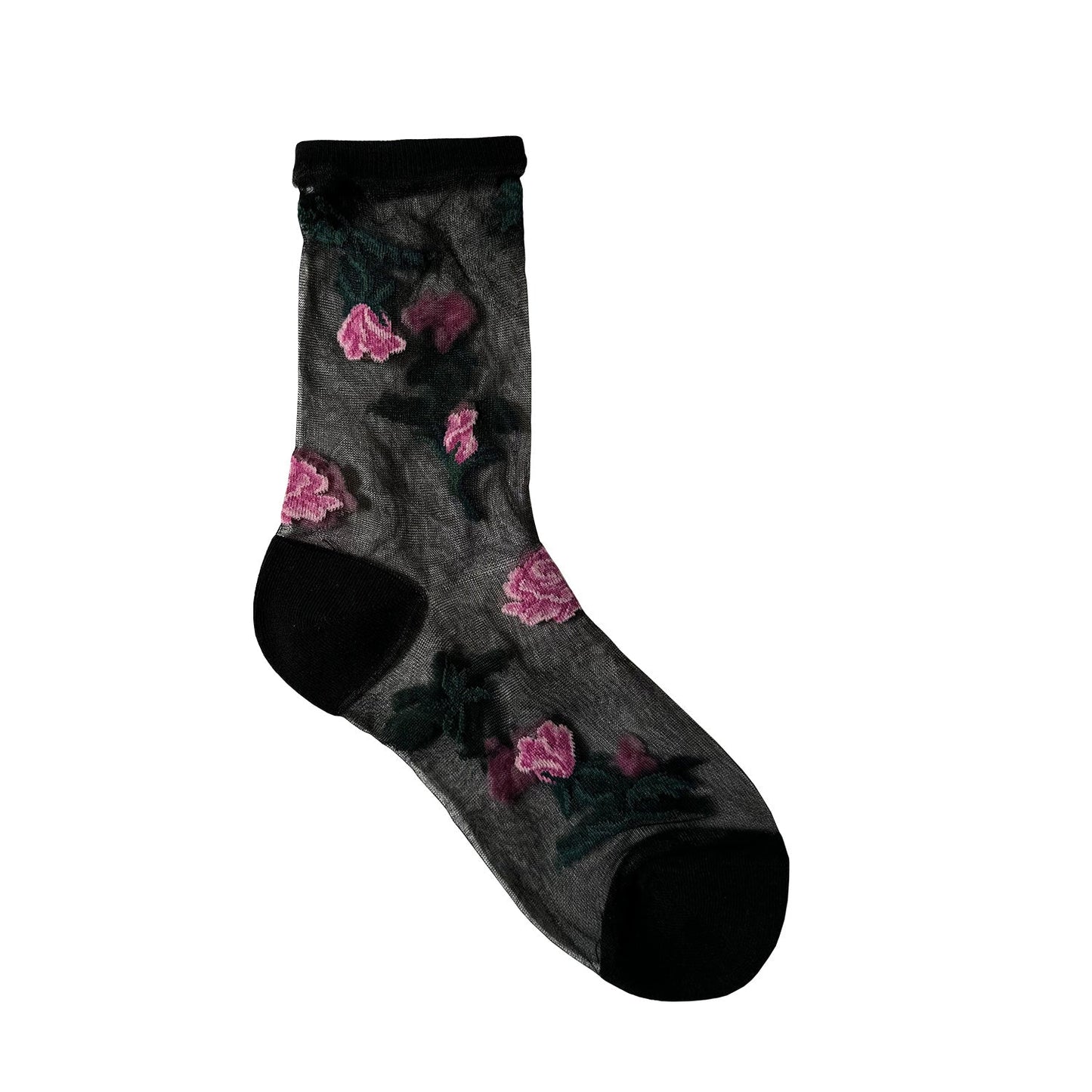 Women's Crew See-Through Secret Forest Socks