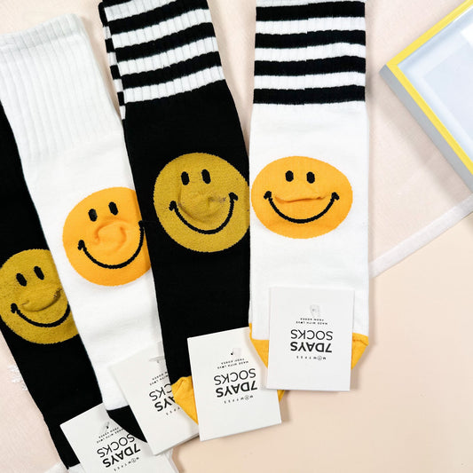 Women's Crew Hidden Smile Socks - 4 PK
