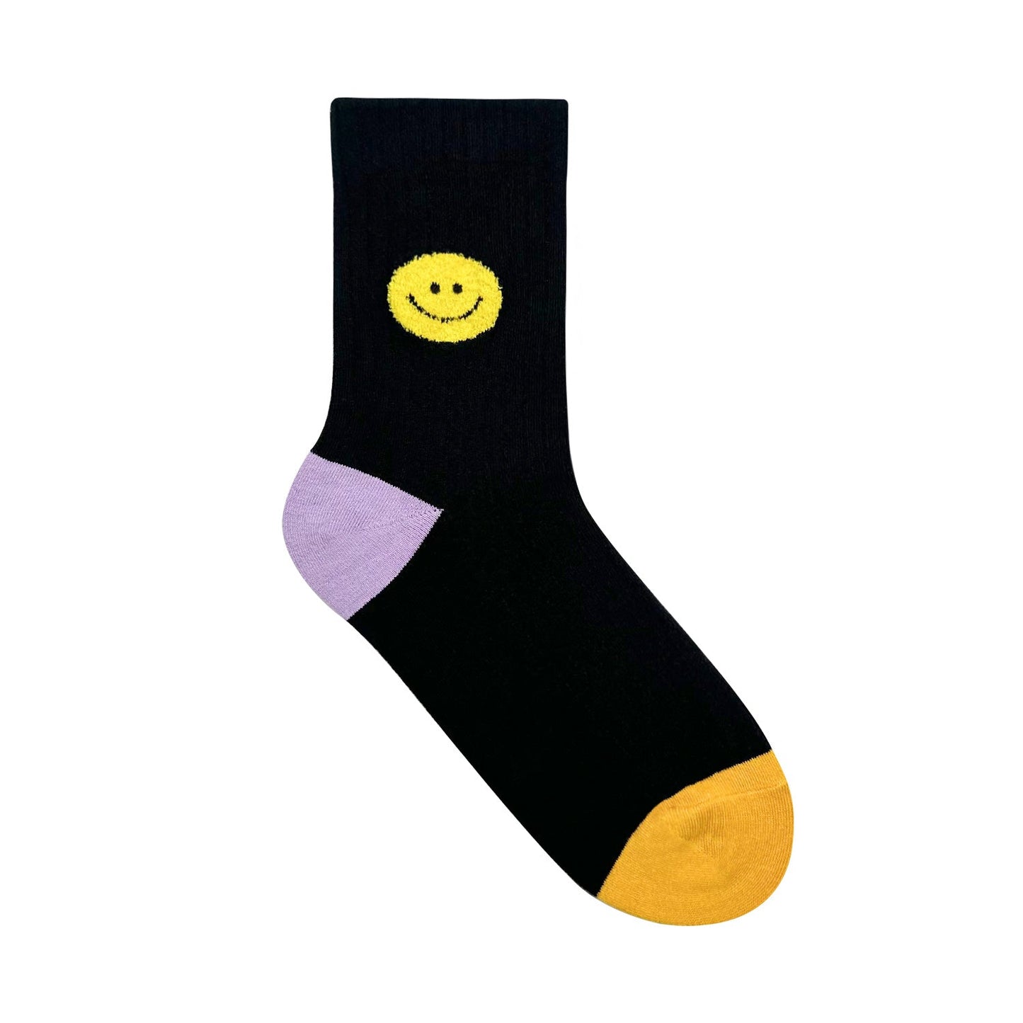 Women's Crew Color Smile Day Socks - 3/PK