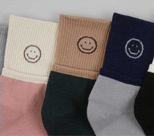 Women's Crew Daily Smile Socks - 5/PK