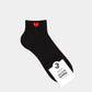 Men's Ankle Basic Heart Socks - 3 PK