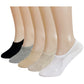 Men's No Show Non Slip Fragrant Seamless Cotton Socks - 5/PK