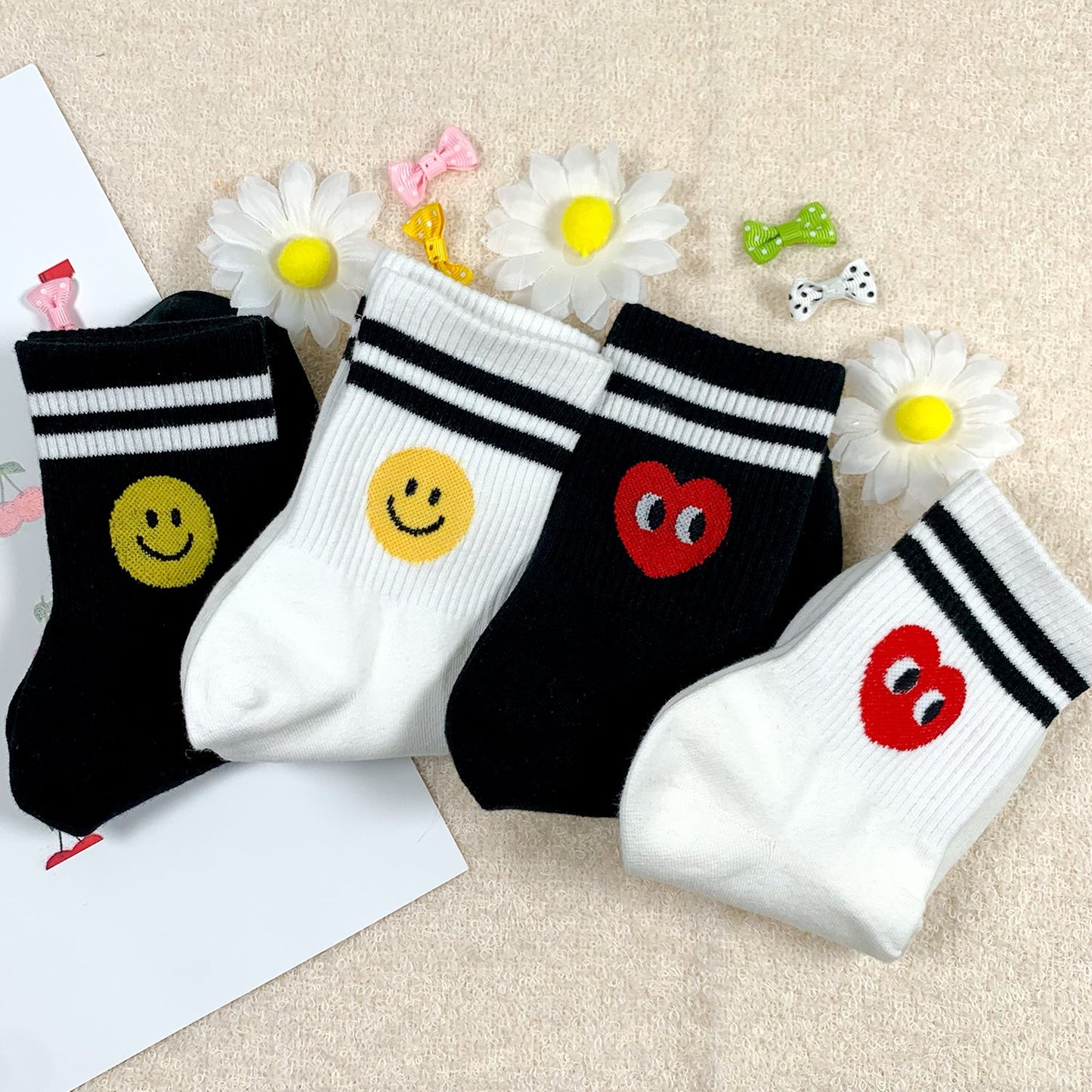 Women's Crew Heart Attack Socks - 4PK