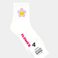 Women's Crew Flower Smile Socks - 5 PK