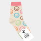 Women's Crew Colorful Neon Socks - 4/PK