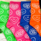 Women's Crew Neon Crush Smile Socks - 6 PK